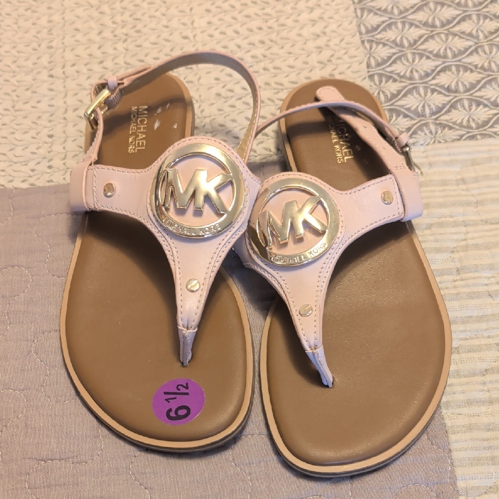 Michael Kors Light Pink Thong Sandals